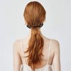 WILLBOND 6 Pieces Banana Hair Clip Clincher Combs Clip Fishtail Fish Shape Hair Clip Ponytail Banana Clip Accessory for Women Hair(Black, Brown)