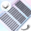 Lash Clusters Wispy Eyelash Clusters C Curl Individual Lashes zanlufly Natural 300Pcs Cluster Lashes Eyelash Extension 10 12 14MM DIY Lash Extension