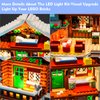 VONADO Music Version LED Light Kit for Lego Alpine Lodge 10325 Christmas Winter Village, Creative Lighting Set Accessories Compatible with Lego 10325 Christmas Village Set (Lights Only, No Models)