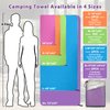 SYOURSELF 2 Pack Microfiber Camping Towel, Quick Dry Towel, Soft Absorbent Compact Travel Gym Workout Sweat Towel for Beach Yoga Swim Travel Camping Hiking Backpack Essentials (XL:72"x32"+12"x24")