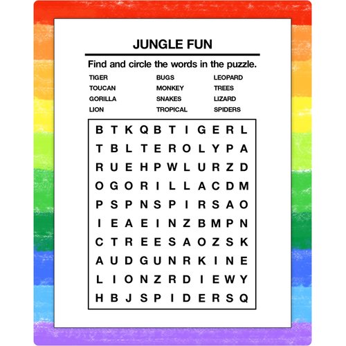 ZOCO - Word Search for Kids - Mini Activity Pads (50 Bulk Pack Without Crayons) - Party Favors, Goodie Bag Stuffers, Activities for Kids
