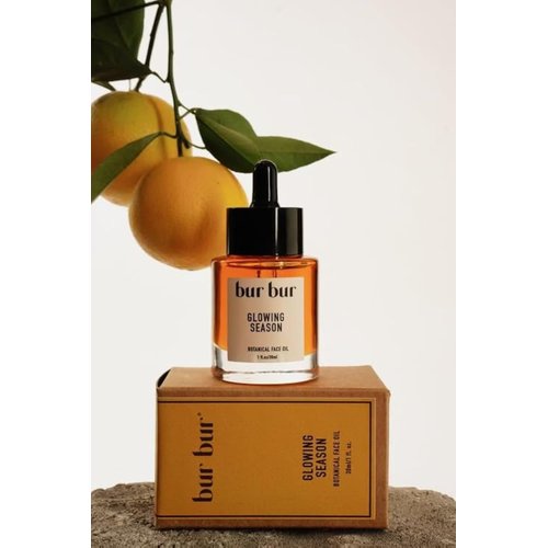 Bur Bur Glowing Season Botanical Face Oil | With Marula, Rosehip, Bakuchiol, Vitamin C to defeat dryness, dullness, daily pollutants and signs of aging.