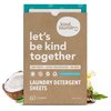 Kind Laundry Detergent Sheets Ocean Breeze, All Natural Travel Friendly Biodegradable Washing Eco Soap Strips and Chemical Free Formulation with Strong Cleaning Power (60 Loads)