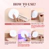 SAVILAND U V Light for Nails - 36W Portable Handheld Mini U V LED Nail Lamp for Gel Nails Curing All Soak-Off U V Folding Stand Nail Dryer Easy to Use for Nail Art Tool for Home DIY Salon