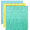 Full Circle Reusable Cellulose Sponge Clothes, 3 Pack, Set of 3, Multicolor, 3 Count