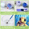 Reivworl Paint by Numbers Kit for Kids with Frame, Sea Turtles Kids Paint by Number Kits, Kids Paint by Number Kits Age 5-8 for Gifts and Home Decor (8X8Inch)