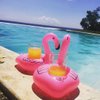 Inflatable Drink Holder, 16 Packs Flamingos Floats Inflatable Cup Floating Coasters for Summer Swimming Pool Party and Kids Fun Bath Toys (16 Packs)