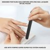 ForPro Professional Collection Super Duper File System Refills, Black, 100 Grit, Manicure Nail File, 7” L x .75“ W, 50-Count