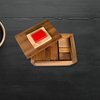 Difficult Puzzle for Adults - Hide The Red Stone Wood Puzzle - 9 Piece Brain Teaser