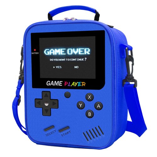 Ruokey Lunch Box for Boys, Gamer Boys Lunch Bag，Insulated Video Game Lunch Boxes for Boy Girls Waterproof Leakproof with Adjustable Shoulder Strap