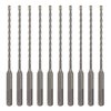 Sabre Tools 10-Pack 5/32 Inch x 6 Inch SDS Plus Rotary Hammer Drill Bits, Carbide Tipped for Brick, Stone and Concrete (5/32” x 4" x 6")