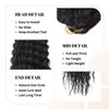 BLL Curly Braiding Hair For Boho Braids Ocean Wave Crochet Hair Human Hair Blend Deep Wave Long Wavy Braiding Synthetic Hair Extensions For Black Women (30 Inch(Pack of 1), 1B)