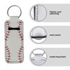 Baxinh Chapsticks Holder for Lipstick, Lip Balm Gloss Holder for Women Lippy Clip Chapstick Keychain with Baseball Pattern
