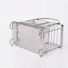 LUANT Stainless Steel Hanging 2 Compartments Mesh Utensil Drying Rack/Chopsticks/Spoon/Fork/Knife Drain Basket/Tableware Dinner Service Holder/Cutlery Organizer Caddy/Flatware Storage Drainer,Square