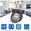 Hon&Guan 4 Inch Soffit Exhaust Vent, Aluminum Soffit Vents 4 inch Dryer Vent Cover Round with Built-in Fly Screen Mesh for Bathroom Kitchen Bedroom Office.