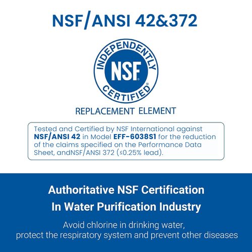 AQUA CREST W10295370A Replacement for, Everydrop® Filter 1, EDR1RXD1, EDR1RXD1B, P8RFWB2L, P4RFWB, Kenmore® 46-9081, 46-9930, AQF-FF38, Refrigerator Water Filter, 3 Filters