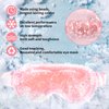 Cooling Eye Mask with Gel Bead, Reusable Cold Compress Ice Pack Sleeping Eye Cooling Pads for After Eyelid Surgery, Puffiness, Puffy Eyes, Headache, Migraine Relief (Pink)
