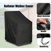SoloToo Rollator Walker Cover - Cover for Walkers for Seniors,Rolling Walker Waterproof Protective Cover,Fits Walker with Wheels and Seat (Cover Only,Black)