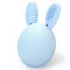 Bunny Eggy Teether Baby Teething Toy Rabbit Egg Rattle Toy Teething Pain Relief for Babies Boys Girls - Blue