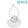 Pawfly 10 Pack Suction Cups with 20 Pieces Adjustable Zip Ties for Aquarium Fish Tank Binding Moss Shrimp Dodging Nest