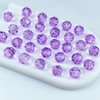 Tingoons 400 PCS 4mm Crystal Glass Beads Round Multiple Faceted Loose Spacer Glass Beads for DIY Handcrafte Bracelet Necklace Earring Jewelry Making(Purple)