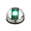 Attwood NV4012SSG-7 LightArmor 2-Mile Vertical Surface Mount Navigation Light, Green LED Lighting, Eliptical Stainless Housing
