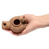 Herodian - Biblical Classic with Handle - Replica Ancient Clay Oil LAMP & Certificate of Authenticity Hanukkah-Judaica/Christian Gift