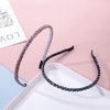 Xiwstar 6Pcs Crystal Beads Headbands Bling Rhinestone Hairband Hair Hoop Band Women Girls Hair Accessories