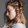 Aswewamt 40 Pcs Gold Butterfly Braid Hair Clips, Adjustable Metal Butterflies Decoration Rings Clips, Hair Charms Styling Accessories for Women