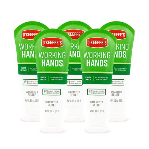 O'Keeffe's K0290004-5 Working Hands Hand Cream Tube (5 Pack), 3 oz