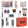 All in One Makeup Kit for Women Full Kit Includes 20 Colors Eyeshadow Palette Foundation & Face Primer, Makeup Brush Makeup Sponge, Eyebrow Soap, Winged Eyeliner Stamp Gift Set for Women, Girls & Teen