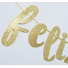 Feliz Aniversario Banner for Happy Birthday Wedding Anniversary Party Decorations Spanish Fiesta Mexican Theme Sign Photo Backdrop (Gold Glitter)