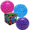 Nee-Doh Schylling Bubble Glob Groovy Glob! Squishy, Squeezy, Stretchy Stress Balls Blue, Pink & Purple Complete Gift Set Party Bundle - 3 Pack