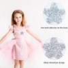 22 Pieces Star Iron on Patches Rhinestone Applique Silver Adhesive Hot Glue Star Shape Glitter Crystal Patches for Clothing Repair, Jeans, Bags, Hats and DIY Accessory