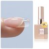 Double Rhythm Clear Gel Nail Polish 15ml Nail Strengthener Builder in a Bottle Nail Extension Hard Gel Soak Off Long Lasting UV Gel (Clear 8 in 1-1)