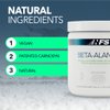 NF Sports Beta Alanine Muscle Recovery Powder, Reduces Muscle Fatique, Dietary Supplement, Unflavored Protein Powder No Artificial Sweeteners, Promotes Muscle Carnosine Levels (320g, 100 Servings)
