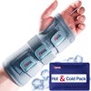 FEATOL Carpal Tunnel Wrist Brace | Night Sleep Support Brace, Removable Metal Wrist Splint- Hot/Ice Pack, Left Hand, Small/Medium, Adjustable Hand Brace for Men, Women, Relieve and Treat Wrist Pain