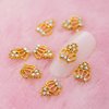 SILPECWEE 30pcs Crown Nail Charms Hollow Alloy Nail Jewels Nail Rhinestone Crystal Nail Diamond Charms for Nails 3d Nail Art Charms Nail Decoration for Nail Art Accessories