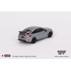 True Scale Miniatures Model Car Compatible with Honda Civic Type R 2023 Sonic Gray Pearl 1/64 Diecast Model Car Mini GT MGT00659