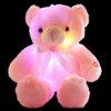 sofipal LED Teddy Bears Stuffed Animals, Cute Glow Bear Plush Toys Creative Colorful Luminous Light Up Doll Gifts for Bedroom, Kids, Baby, Valentine (Pink,18 inch)