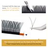 Y Lashes Extensions YY Lash Extensions D Curl 0.07mm 11mm Mix Tray Y Shape 4D Volume Premade Fan Lashes Matte Black Easy Fans Lashes Professional Use YY Lash (YY-0.07-D, 11mm)