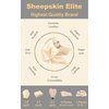 SHEEPSKIN ELITE Chamois Drying Cloth Car Drying Towel Real Leather Super Absorbent Fast Drying Natural Chamois Car Wash Cloth Accessory (2.5 sq. ft.)
