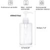 Pump Bottle, 15oz/450ml Refillable Plastic Empty Lotion Soap Dispenser Liquid Container for Shampoo or Body Wash, 2 Pack Clear