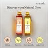 Auravedic Kumkumadi Oil & Skin Oil Combo | Saffron, Turmeric and Winter Cherry Infused Face Moisturizer | Hydrating & Moisturizing | for All Skin Types | 3.38Fl Oz (100ml)