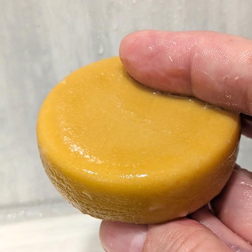 Citrus Solid Natural Conditioner Bar. Plastic Free. Long Lasting. Made in USA. Travel Friendly.