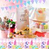Adirasenotek 3Pcs Ice-Cream Party Tablecloths,Pink 87" Lx54 W Rectangular Plastic Table Covers,Kids' Party Disposable Tablecloths for Decoration,Birthday Party,Baby Showers