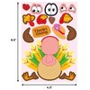 48 Sheets Thanksgiving Stickers for Kids Fun Make A Turkey Sticker Sheets Create Your Own Turkey Party Activities Art Craft School Reward Thanksgiving Craft for Kids Gift