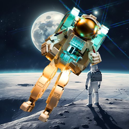 Bourvill LED Light for Lego Creator 3 in 1 Space Astronaut 31152 Set, Classic Version Light Lighting Building Blocks Model Compatible with Lego 31152(Lights Only, No Model)