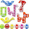 24 Pack Fidget Snake Cube Mini Twist Puzzle Bulk Toys for Kids Teens Stocking Stuffers,Birthday Party Favors,Classroom Rewards, Pinata Goodie Bags Fillers,Carnival Prizes,Treasure Box,Random Colors