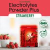 PowderVitamin Electrolytes Powder Plus Keto, Strawberry (50 Servings) 0 Sugar, No Maltodextrin,1000mg Potassium,120mg Calcium,120mg Magnesium,Organic Vitamin C,Zero Calories, Energy Hydration Powder